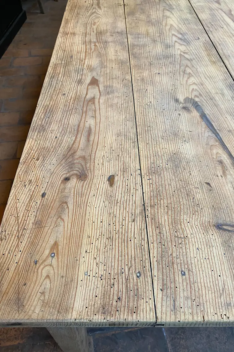 Ancienne table de ferme en sapin Début XXème