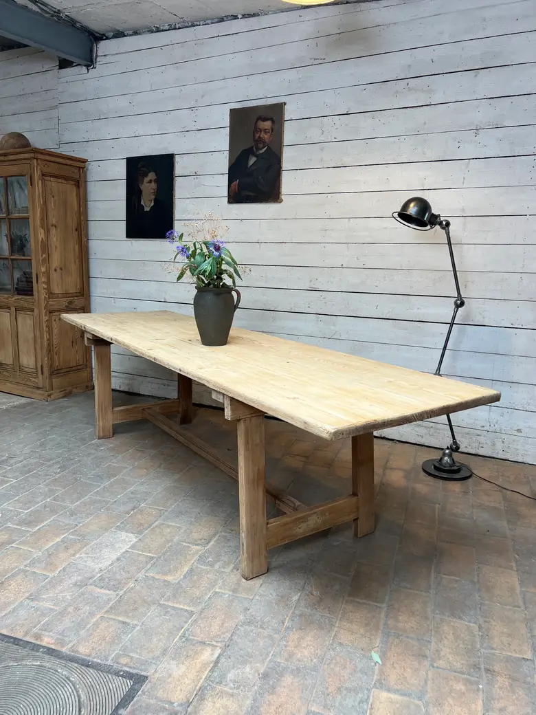 Ancienne table de kermesse en sapin