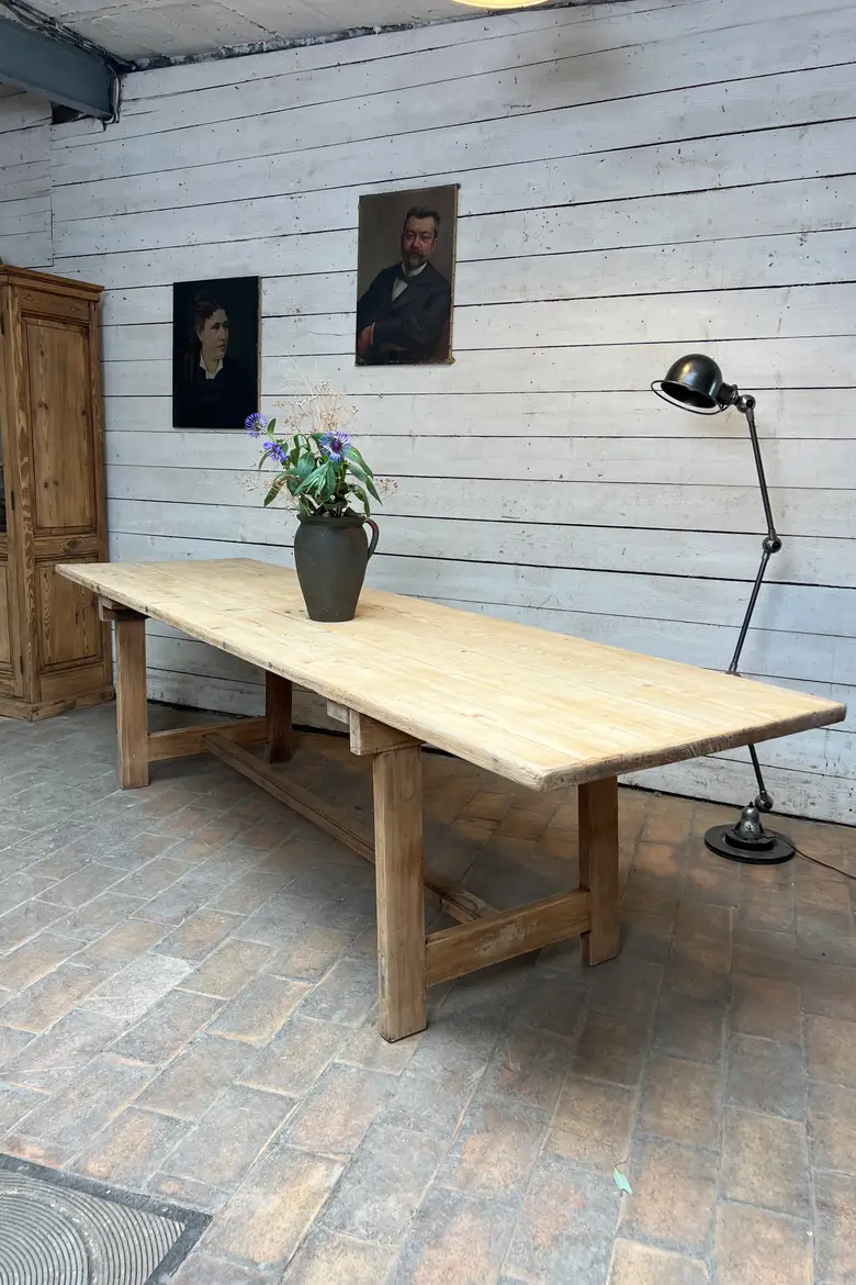 Ancienne table de kermesse en sapin