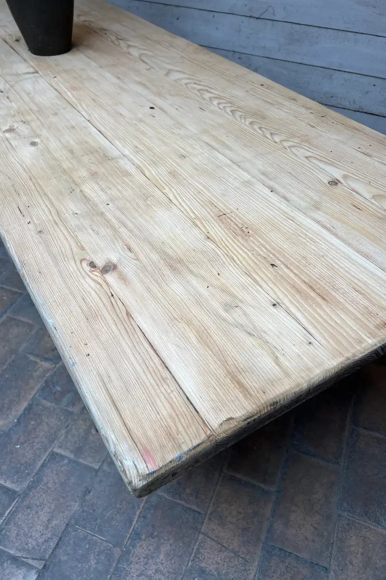 Ancienne table de kermesse en sapin