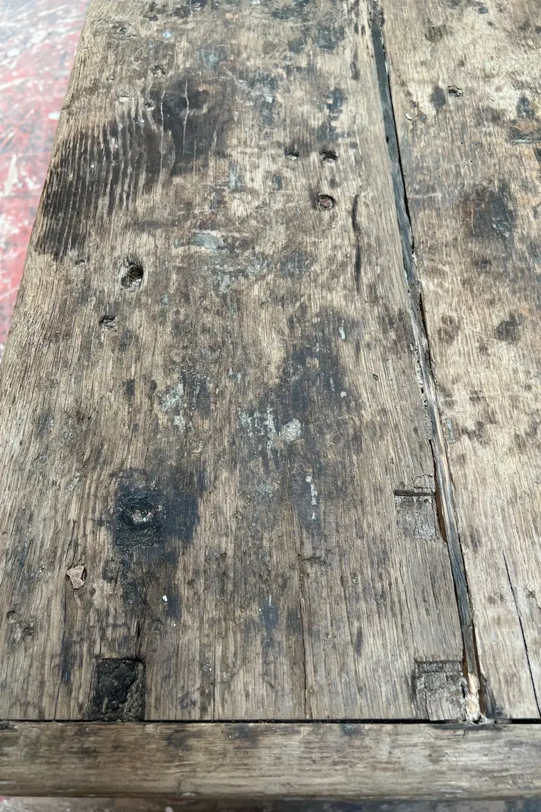 Ancienne table de métier en bois Début XXème