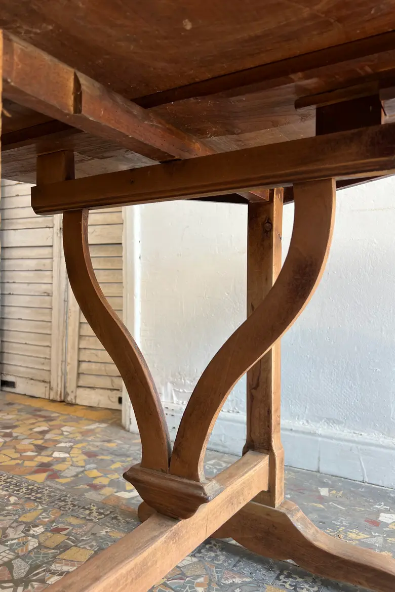 Ancienne table de vigneron basculante, fin XIXe siècle