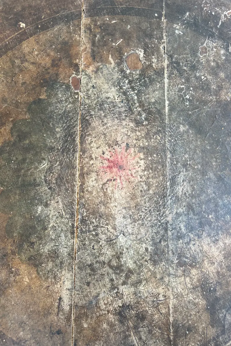 Ancienne table de vigneron basculante, fin XIXe siècle