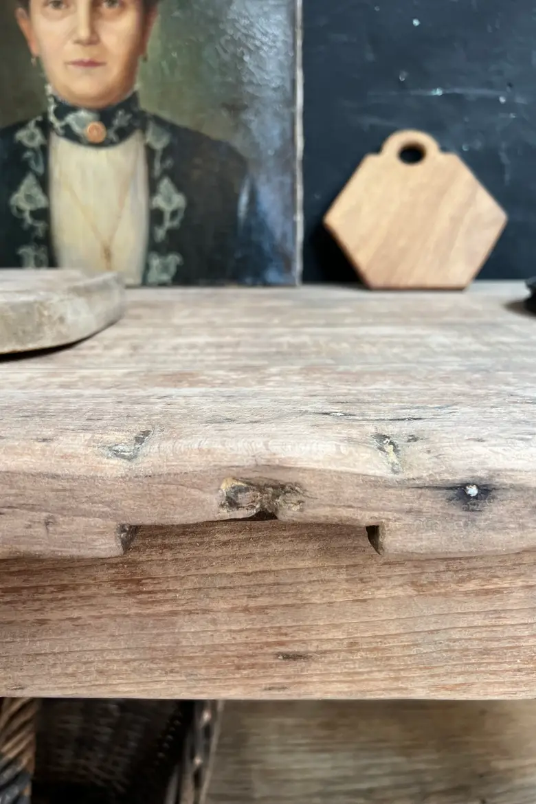 Ancienne table d’office en chêne 19e