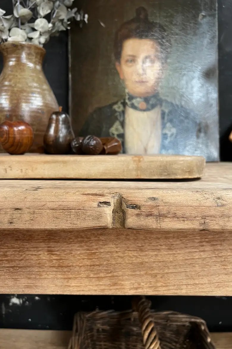 Ancienne table d’office en chêne 19e
