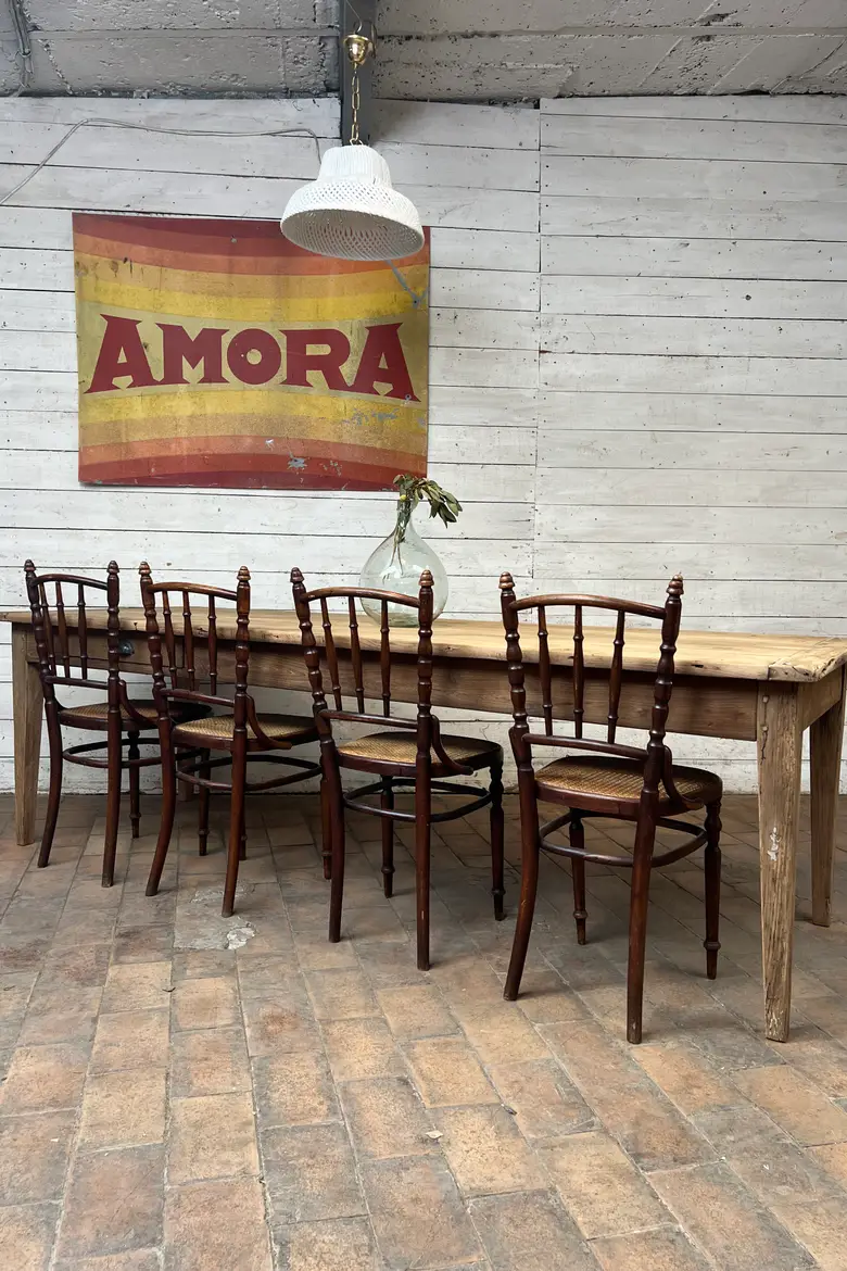 Ancienne table en châtaignier – Début XXe siècle
