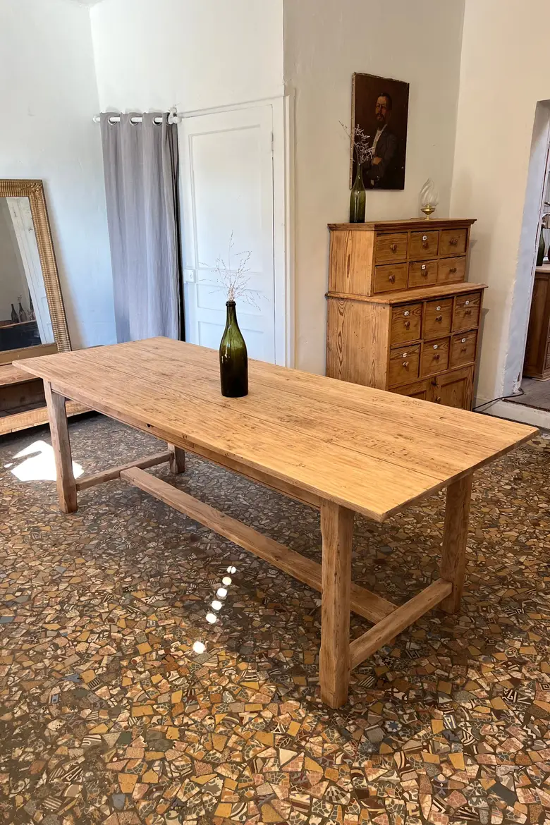 Ancienne table en chêne Années 50