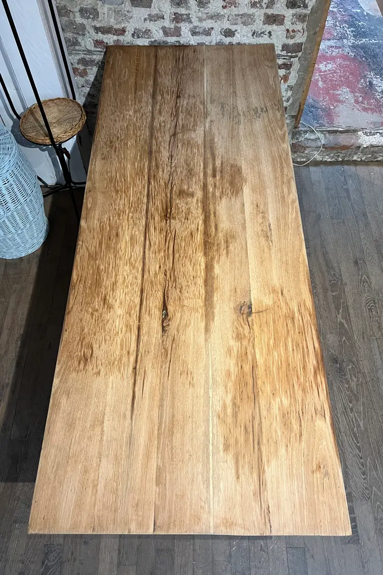 Ancienne table en chêne Années 50