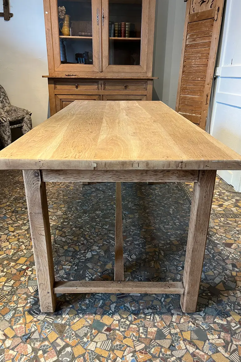 Ancienne table en chêne Années 60
