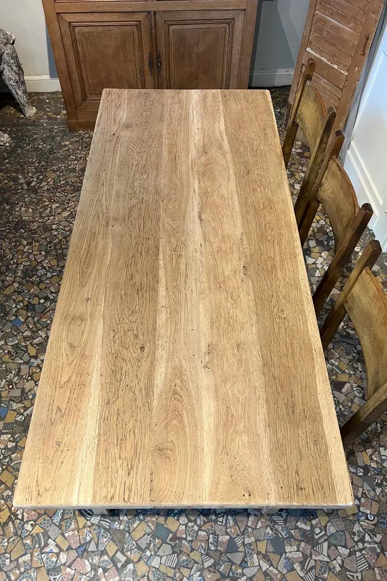 Ancienne table en chêne Années 60