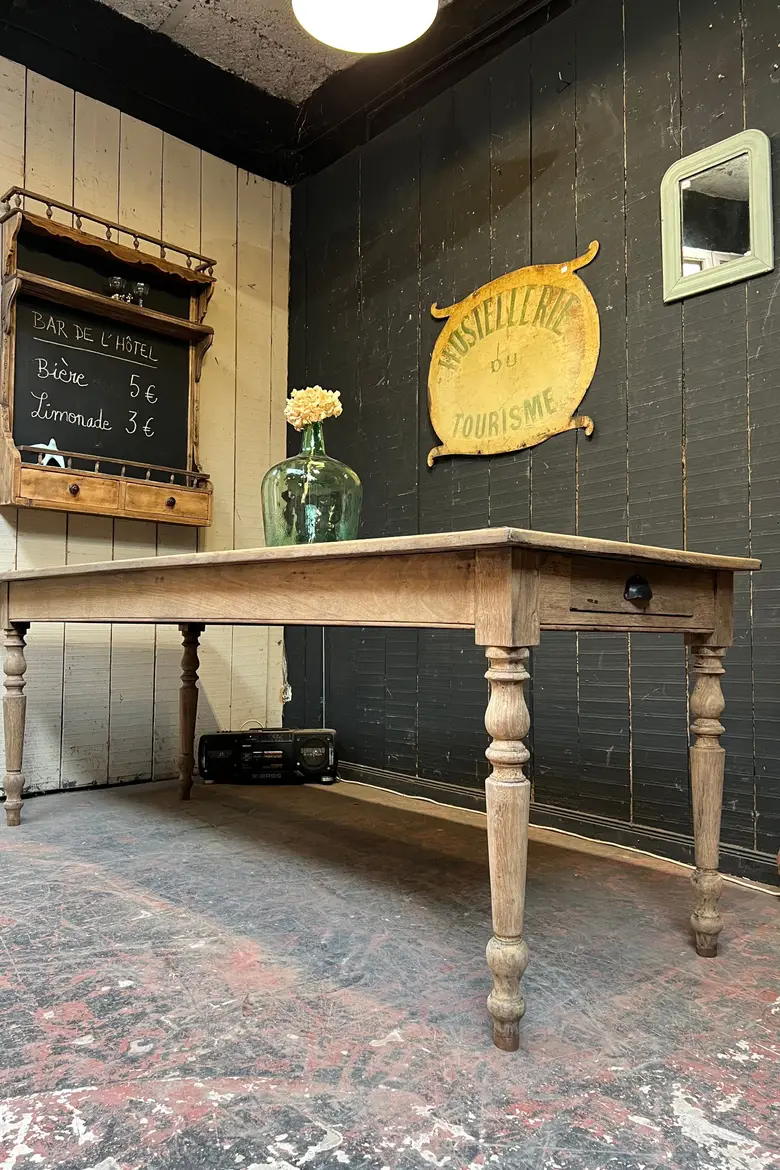 Ancienne table en chêne Début XXème
