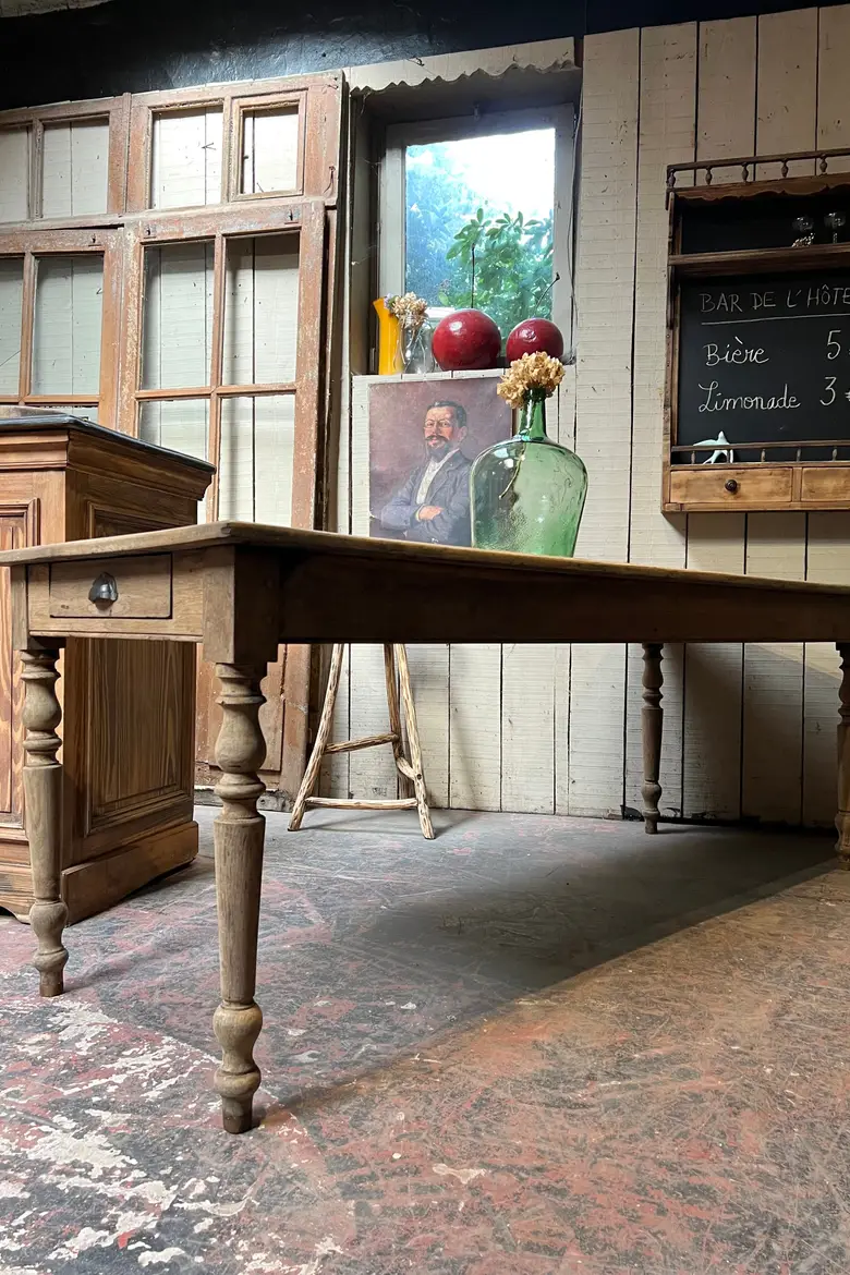 Ancienne table en chêne Début XXème