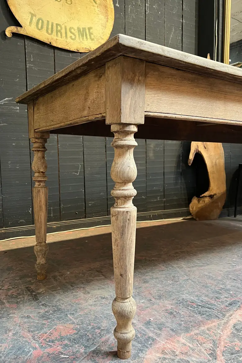 Ancienne table en chêne Début XXème