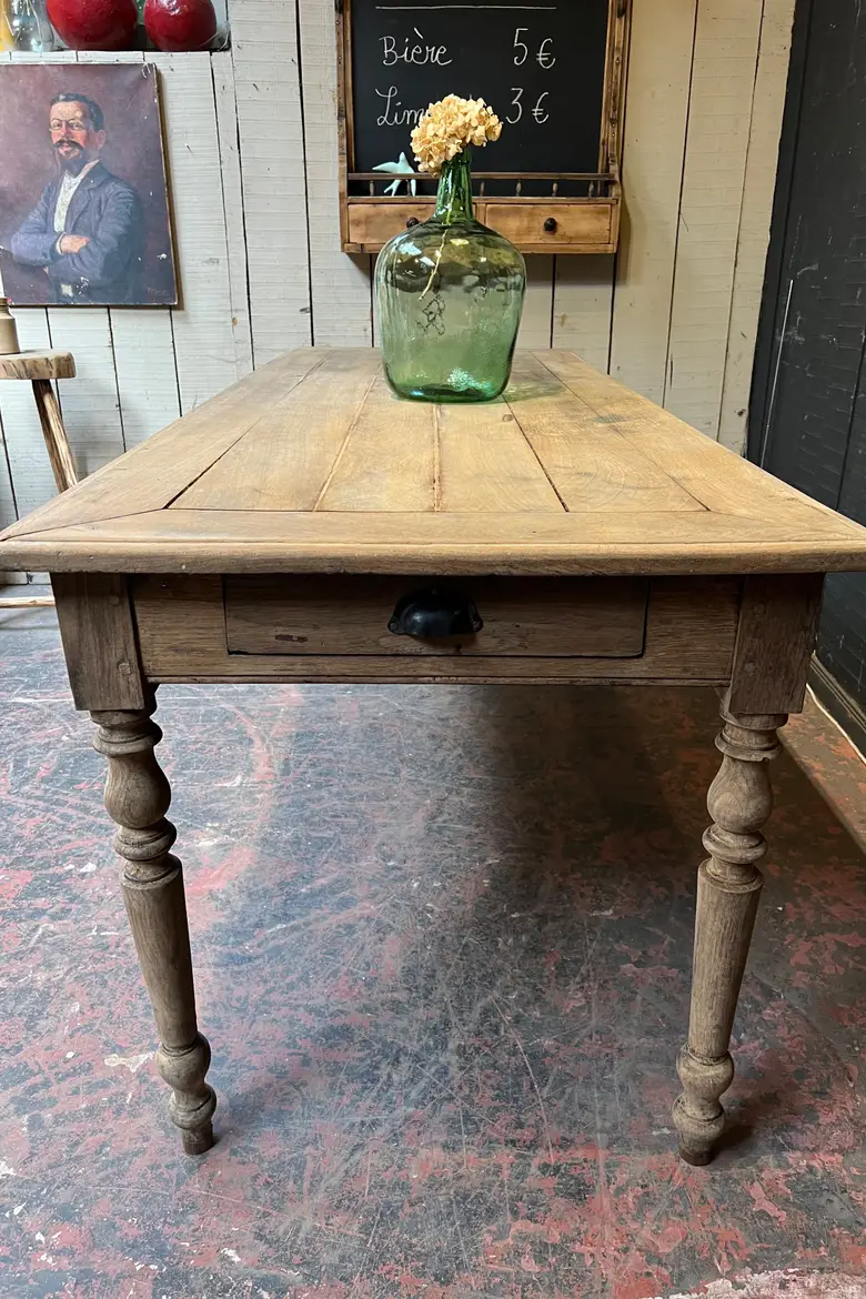 Ancienne table en chêne Début XXème