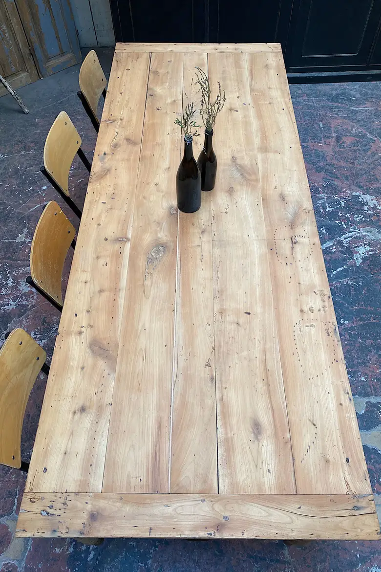 Ancienne table en merisier Début XXème