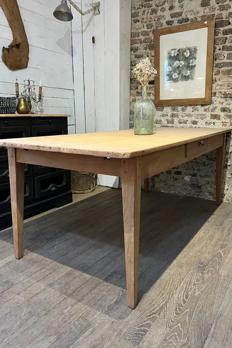 Ancienne table en merisier Début XXème