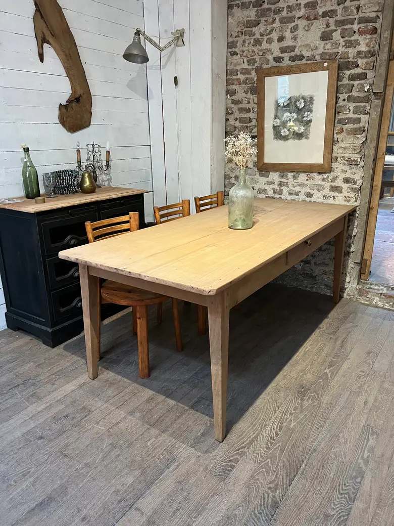 Ancienne table en merisier Début XXème