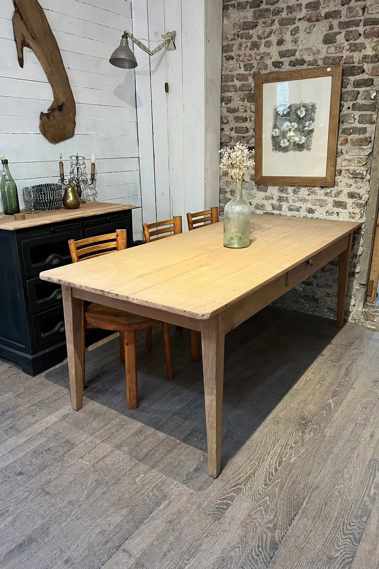 Ancienne table en merisier Début XXème