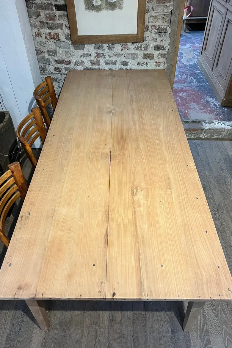 Ancienne table en merisier Début XXème