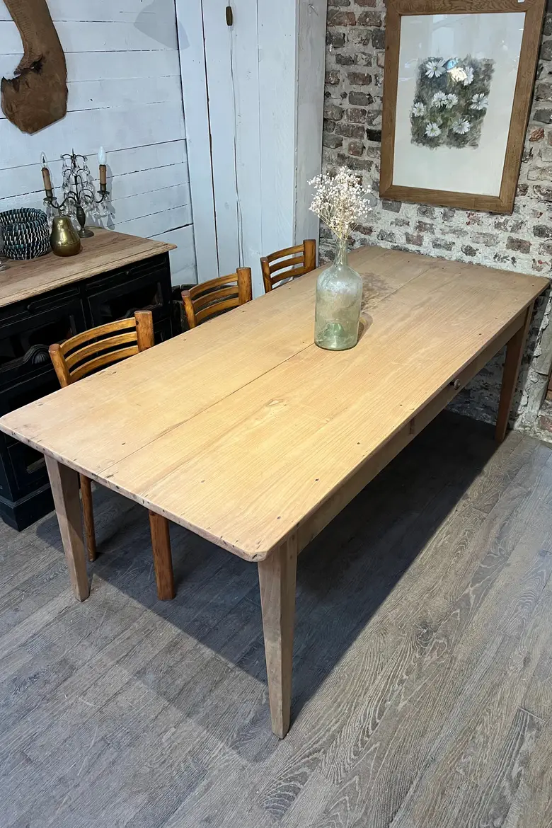 Ancienne table en merisier Début XXème