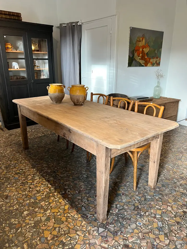 Ancienne table en orme Début XXème
