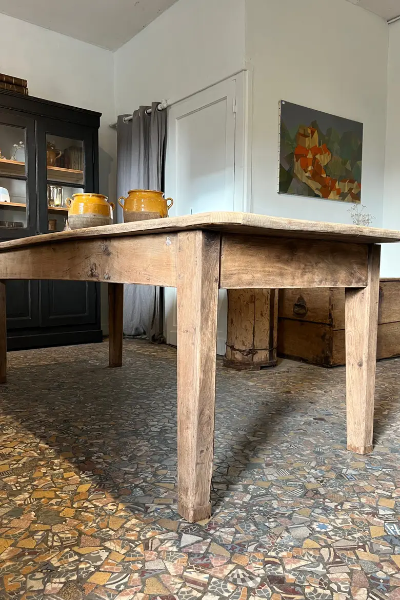 Ancienne table en orme Début XXème