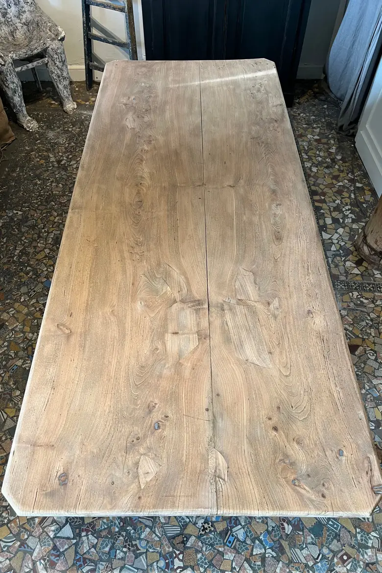 Ancienne table en orme Début XXème
