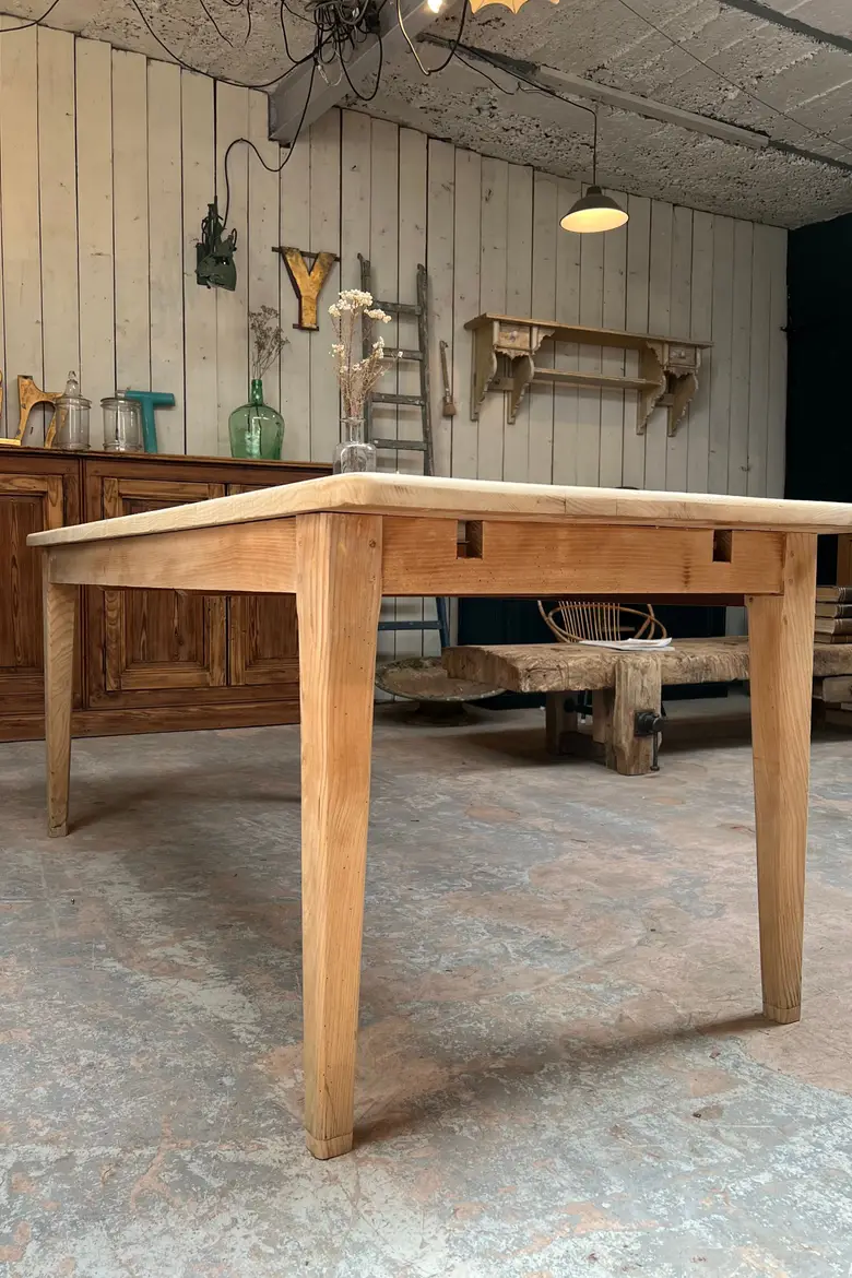 Ancienne table en orme Début XXème
