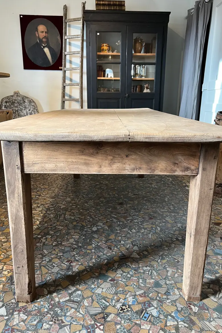 Ancienne table en orme Début XXème