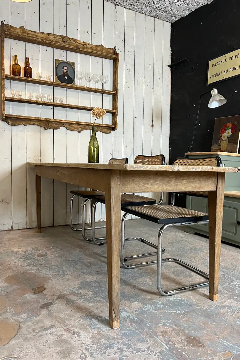 Ancienne table en peuplier Début XXème