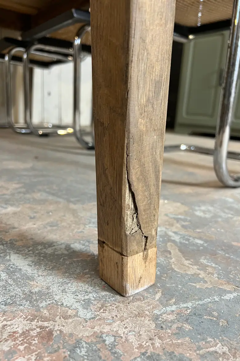 Ancienne table en peuplier Début XXème
