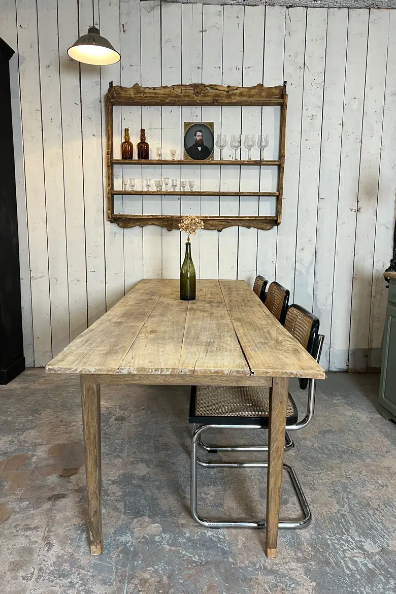 Ancienne table en peuplier Début XXème