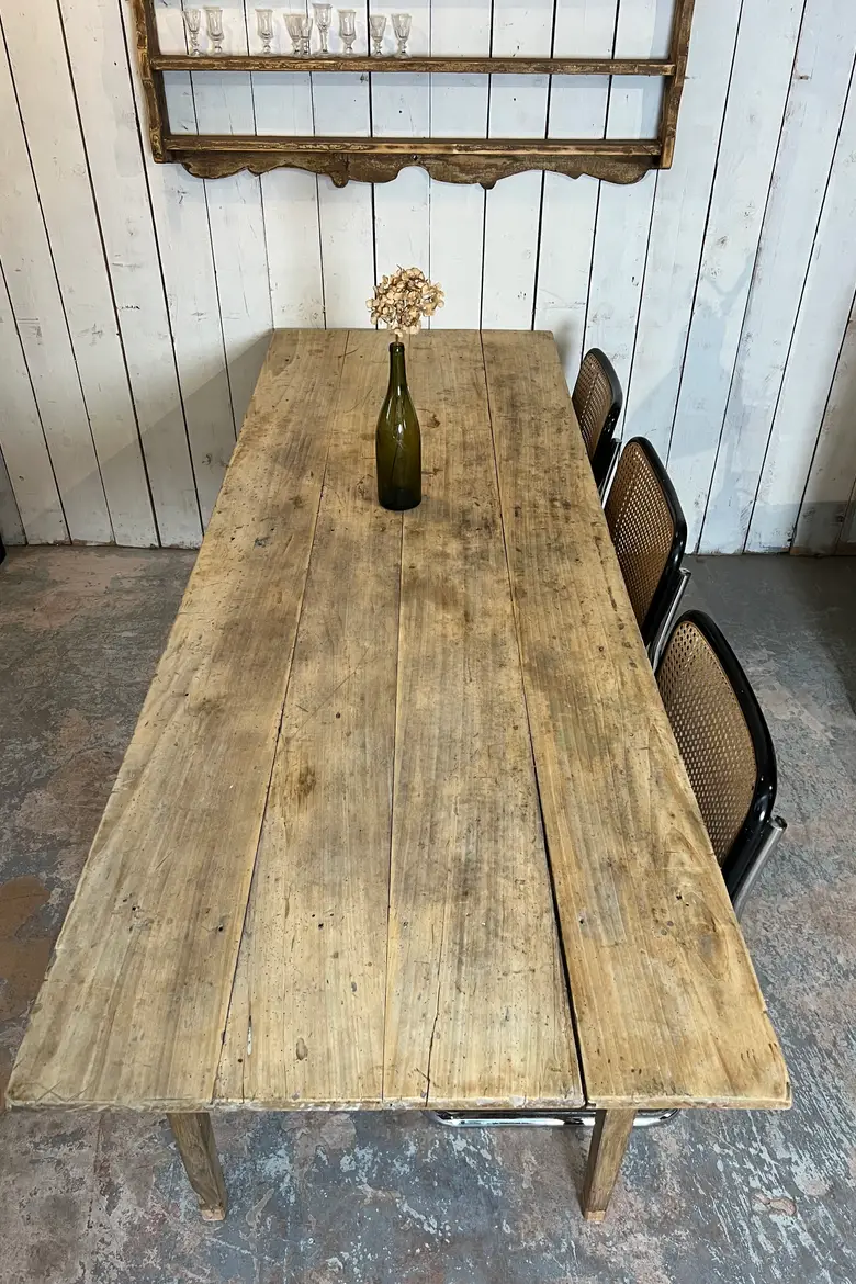 Ancienne table en peuplier Début XXème