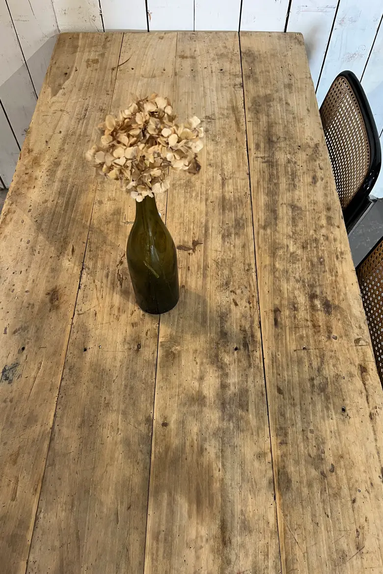 Ancienne table en peuplier Début XXème