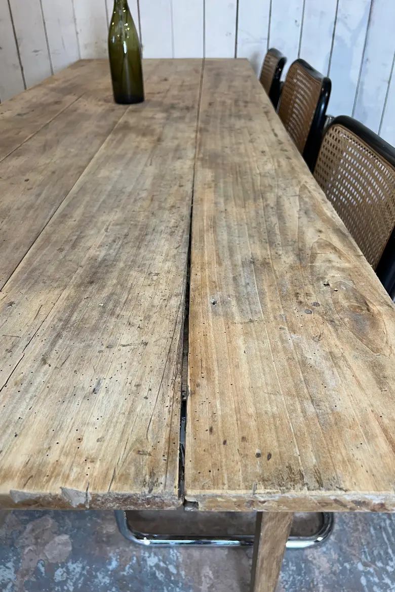 Ancienne table en peuplier Début XXème