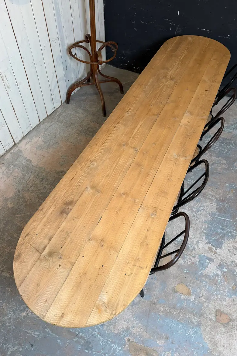 Ancienne table en sapin – début XXe