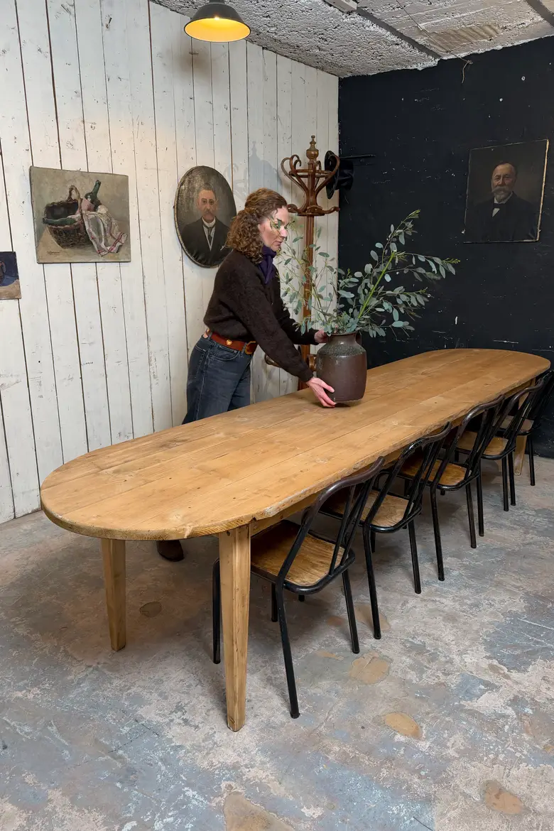 Ancienne table en sapin – début XXe