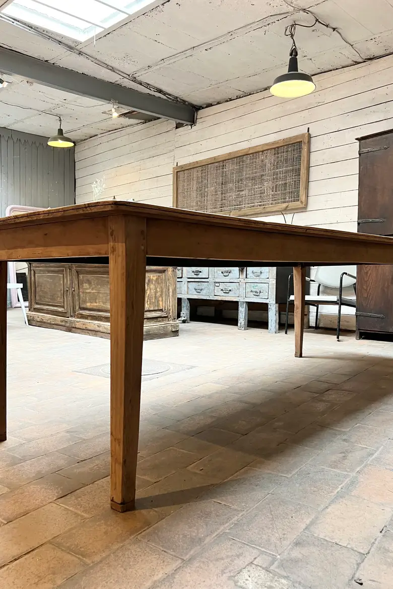 Ancienne table en sapin Début XXème