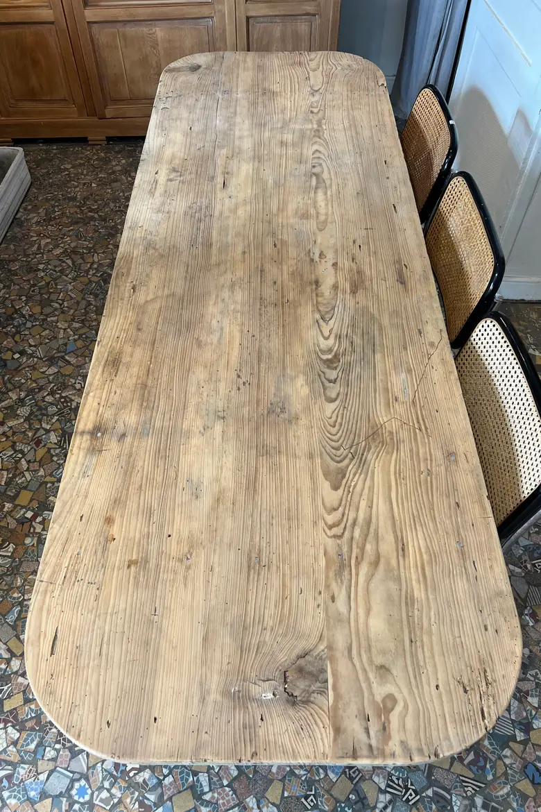 Ancienne table en sapin Début XXème