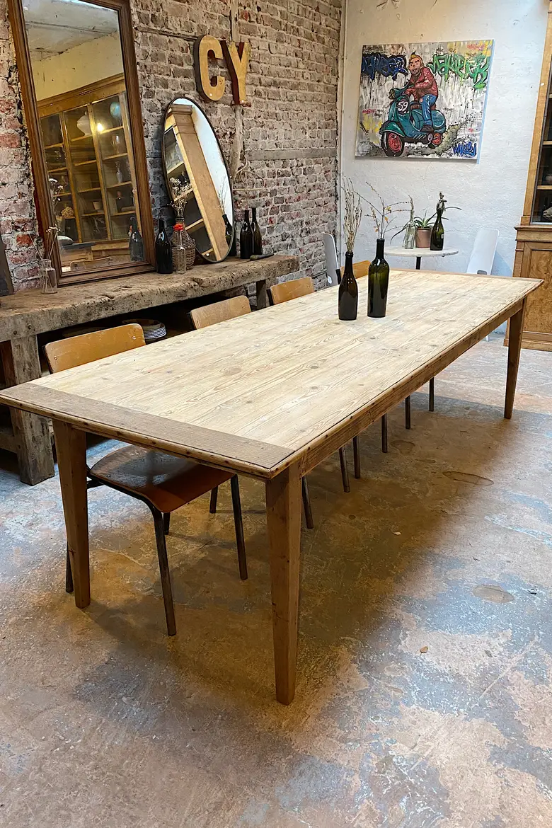 Ancienne table en sapin Début XXème