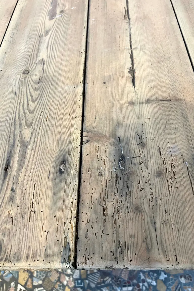 Ancienne table en sapin Début XXème