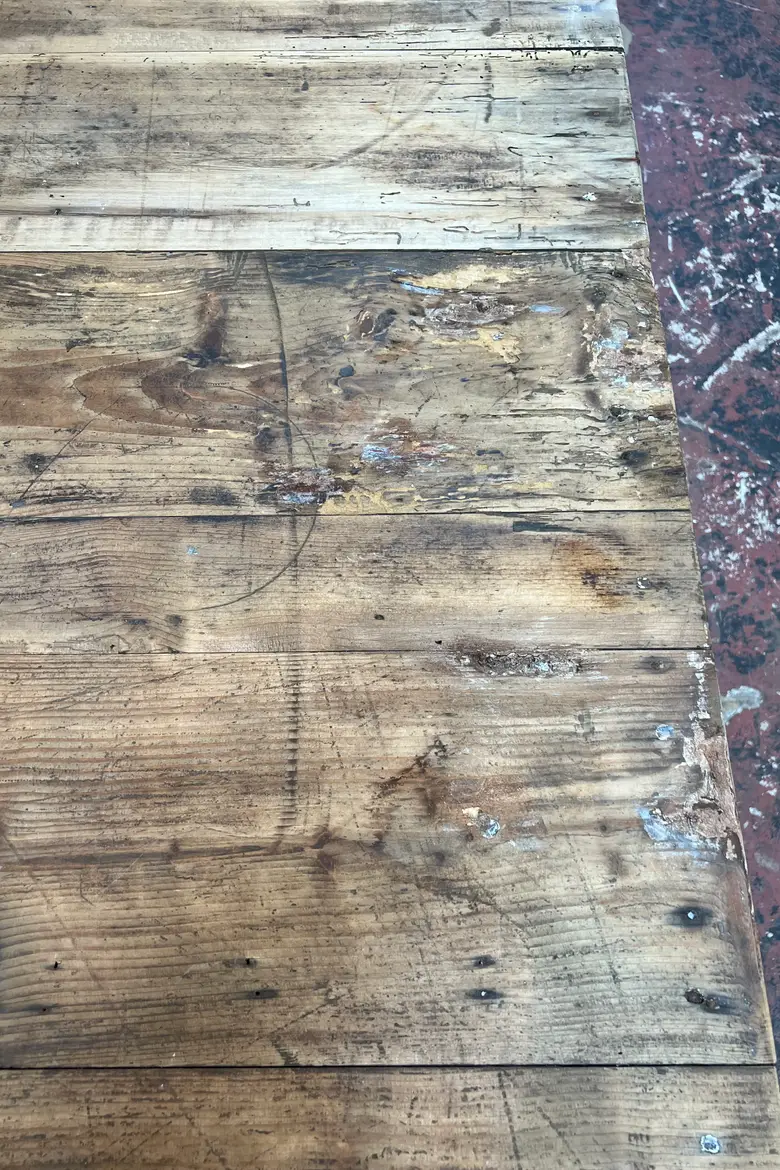 Ancienne table en sapin Début XXème