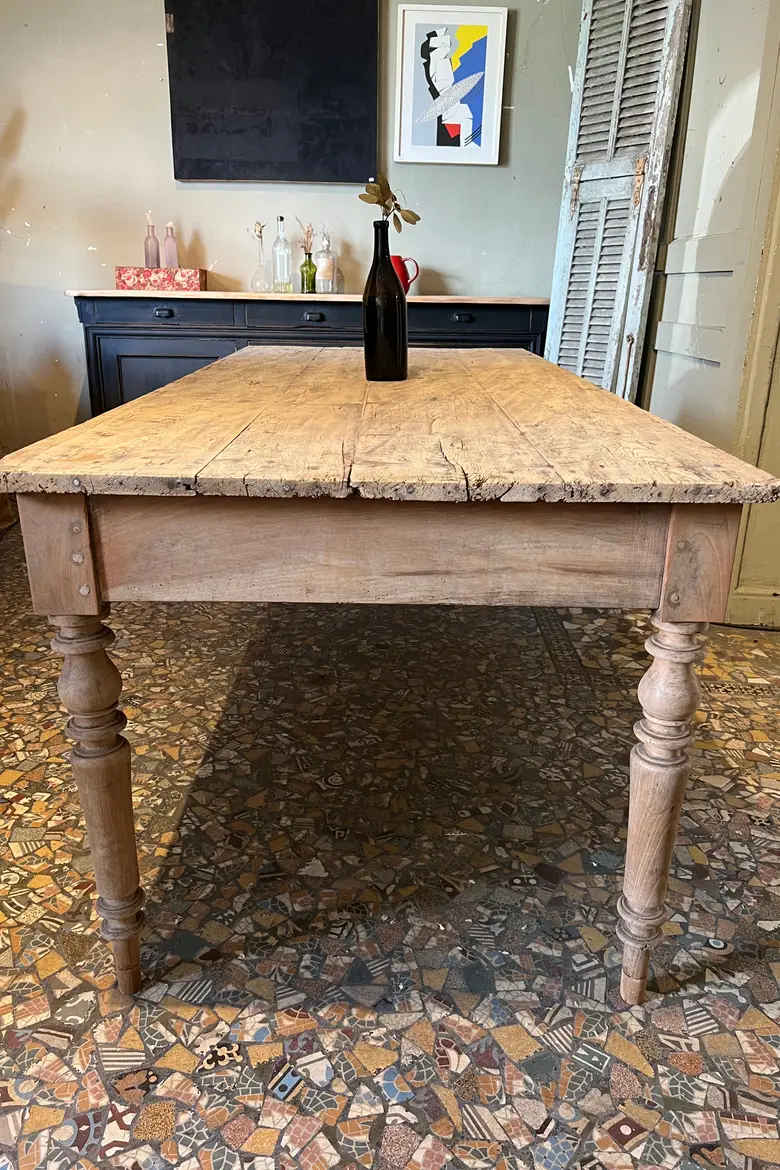 Ancienne table en sapin  Début XXème