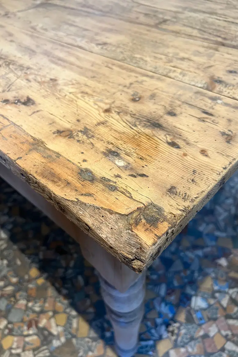 Ancienne table en sapin  Début XXème