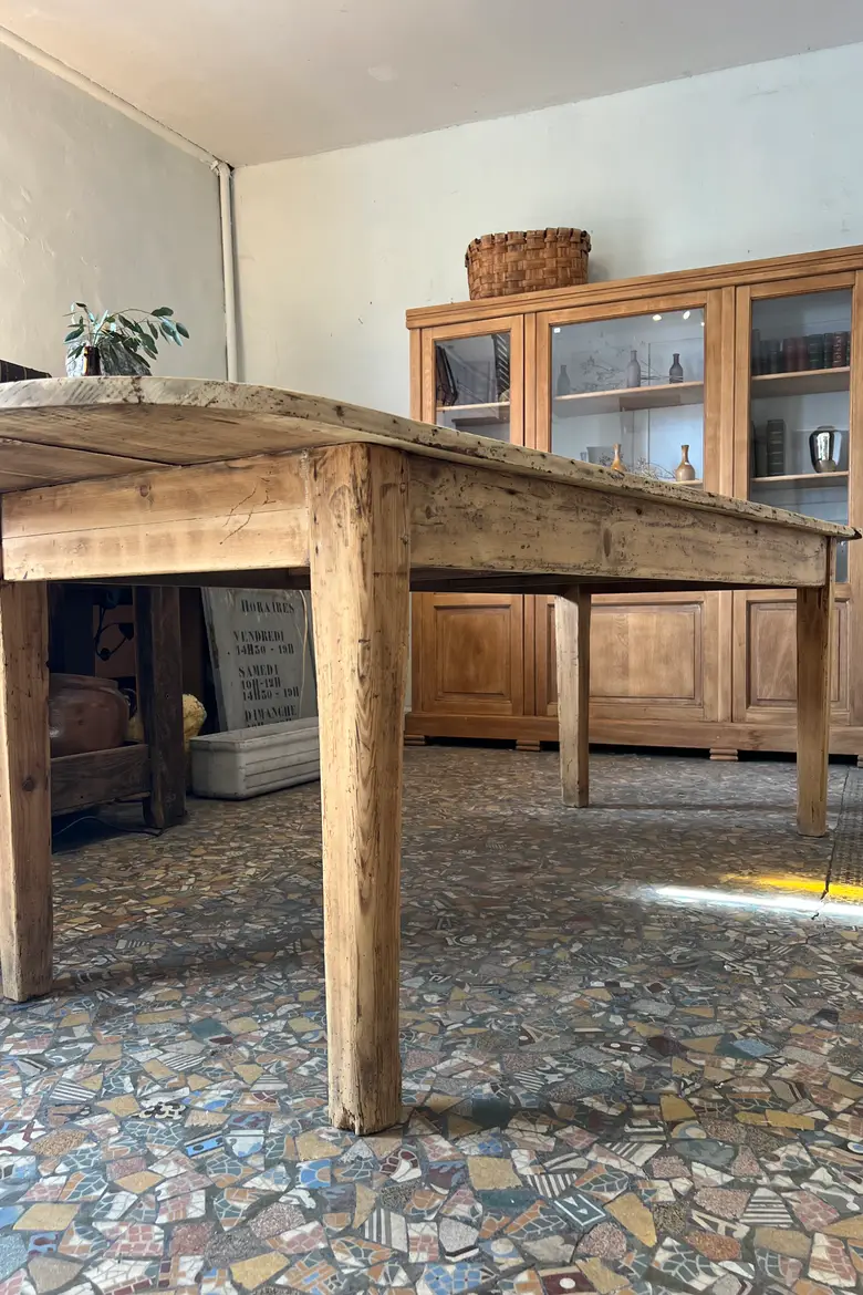 Ancienne table en sapin Début XXème