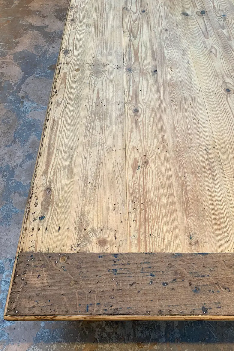 Ancienne table en sapin Début XXème