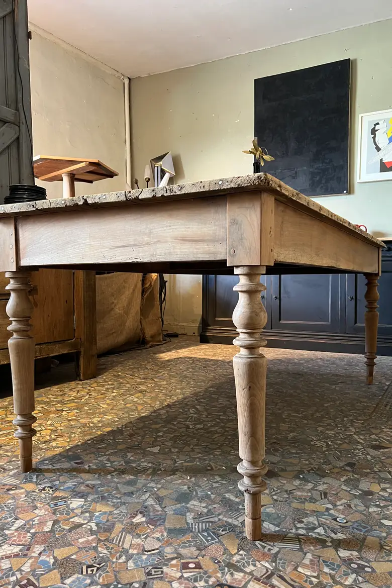 Ancienne table en sapin  Début XXème