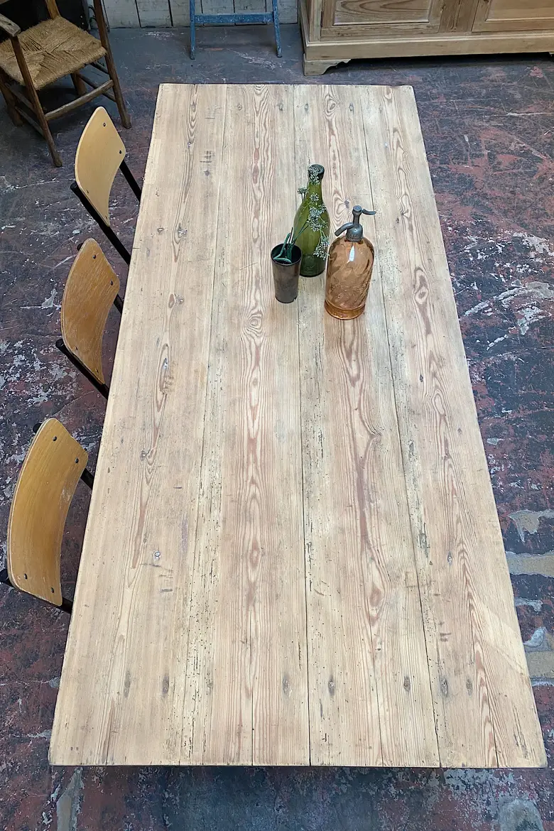 Ancienne table en sapin Début XXème