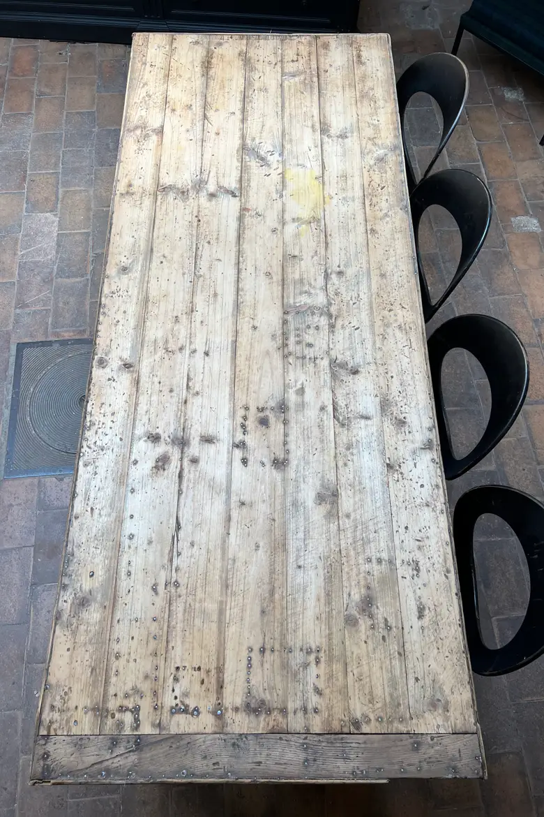 Ancienne table en sapin Début XXème