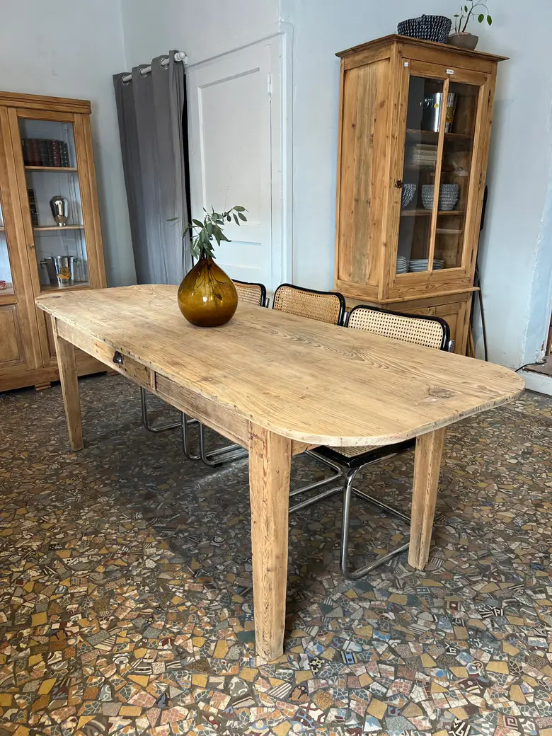 Ancienne table en sapin Début XXème